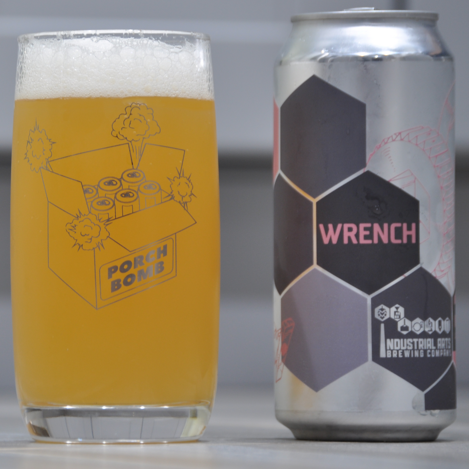 Porch Bomb IPA Beer Glassware | Proper Beer Glassware | v1 & v2