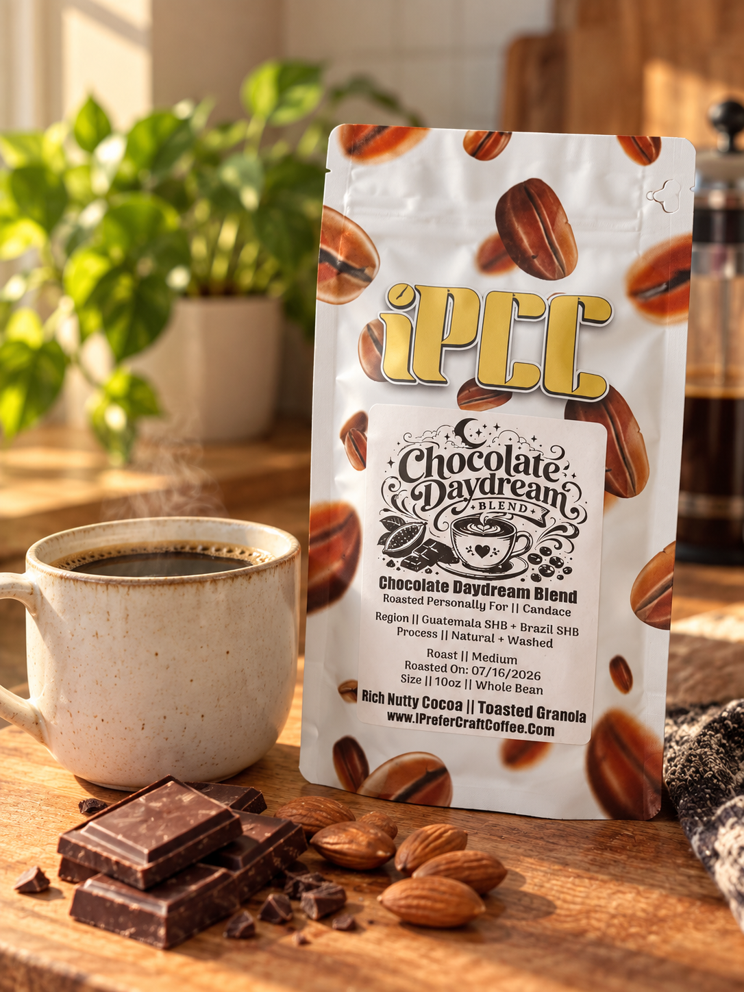 Best chocolate coffee for home with milk chocolate, dark chocolate, and roasted almond notes