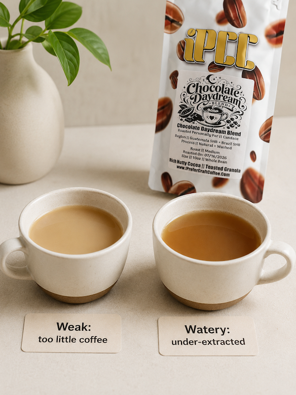 Full-bodied coffee blends that resist tasting watery or thin