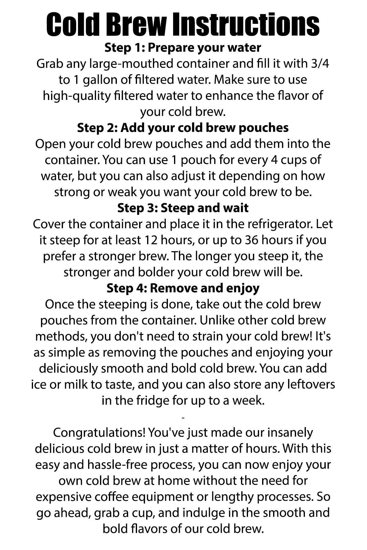 best cold brew kits online and best cold brew recipe online