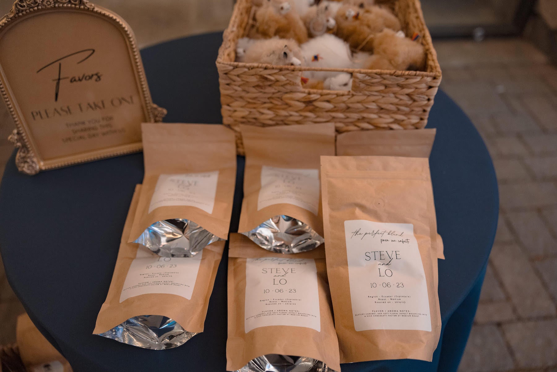 Craft Coffee Wedding Favors